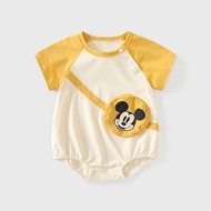 Disney Genuine Authorized Baby Onesie Summer Short-Sleeved Baby Boy Mickey Mouse Romper Newborn Ones