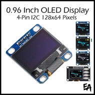 0.96 Inch OLED Display Module 4-Pin I2C IIC 128x64 Pixels