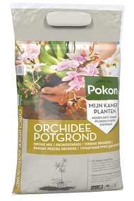 Pokon Houseplants Orchid Potting Soil Mix 5 L with 60 Days Fertiliser (14-16-18) and Trace Elements