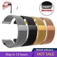ETXMagnetic Buckle milanese Stainless Steel Strap for Samsung Watch4 Huawei GTR2 16mm 18mm 20mm 22mm Casual Fashion Watch Accessori