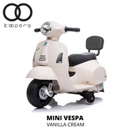 Koopers Original Mini Vespa 6V Electric Ride-On | EN71 Approved - Vanilla Cream