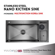 VULCANO 100cm x 51cm Stainless Steel Korea Sink - VCN10051