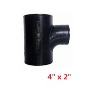 IH HUBLESS CAST IRON TEE 100MM x 50MM , 100MM x 80MM (4" x 2" , 4" x 3")