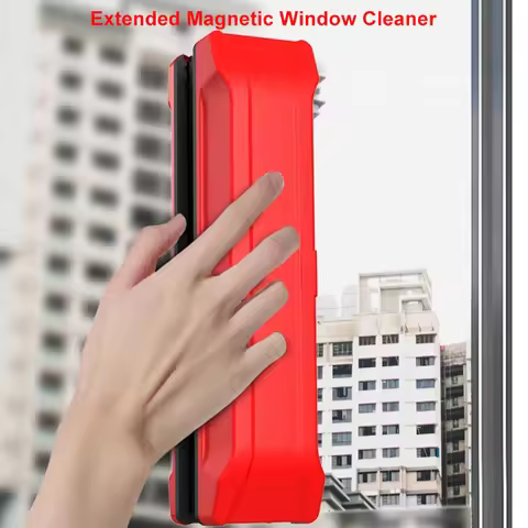 Extended Magnetic Window Cleaner Household Double Layer Glass Cleaner Double-sided Glass Cleaning To