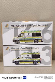 TINY Mercedes-Benz Sprinter聖約翰救傷隊救護車模型