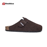 Reddzo Men's Clog Sandals Boston Suede BrownWanita - Unisex Slip-on Mules & Clogs