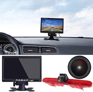 720P Brake Light Rear View Camera + 7 Inch LCD Monitor Replacement for Peugeot Partner 2 II Tepee Ri