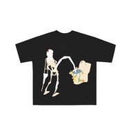American Retro 100% Cotton Fountain of Life Original Niche Design Fun National Trendy Couple Wide