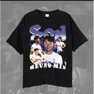 Korsel Son Heung Min T-shirt/Vintage Wash Son Heung Min Hotspur Unisex Football T-shirt