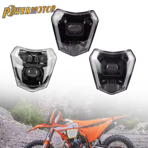 E24 Approved Motorcycle LED Headlight Wick For KTM EXC XCW XC SX-F XC-W TE TC FE 125 250 300 350 450