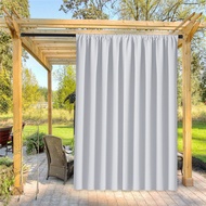 Outdoor Curtain Drape Blackout for Porch&amp;Beach&amp;Patio Rod Pocket