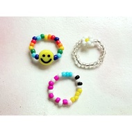 Beads ring aesthetic ring beads mote | Daisy ring cherry ring | Custom custom |Smile Ring | Daisy ri