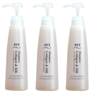【送料無料 3本セット】トリートメント不要 アイナボーテPPTコラーゲン＆シルクシャンプー400ml キャピキシル ヘマチン 羽毛ケラチン ペリセア配合 スカルプシャンプー ノンシリコン シャンプー
