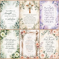 Bible Verse Wall Decor Laminated A4 Size Wall Decoration