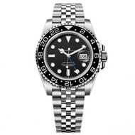 Fashion Mens Watches Luxury GMT Master Style Quartz Watch Stainless Steel Date Casual Business Wrist