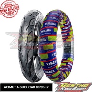 BAN LUAR MOTOR TUBELESS YAMAHA BEBEK BELAKANG RING 17 80/90 ORIGINAL ACIMUT CST A 6603