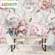 papel living plants backdrop pared custom bedroom home wall floral flower de room decor rose wallpap