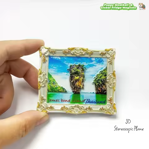 Thailand James Bond Island High-Value Tourist Souvenir Hot-Selling Ins Style Magnetic Fridge Magnet