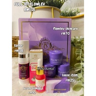 Full set FLOWLEV SKINCARE + TONER + SERUM PINKISH