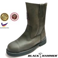 Black Hammer 4000 Series Men Safety High Cut Slip On BH4666||kasut safety lelaki BLACK HAMMER