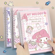 Sanrio Coil Notebook Anime Series Kawaii Kuromi My Melody Cinnamoroll Cartoon Notebook Student Stati