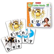 The Learning Journey: Match It! - 3 Letter Words - 20 Self-Correcting - Large Pieces Reading & Spell