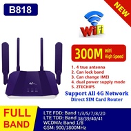 Modem CPE B818 Modified Unlimited Hotspot 4G LTE Modem Router MOD Wifi 4 Antenna