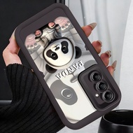 Casing hp for Samsung A17 4G A17 5G M17 5G F17 5G Cool Panda Hoodie Case Silicone Cesing Softcase mo