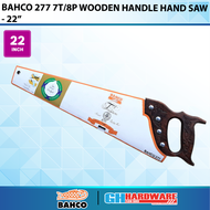 [ GH HARDWARE ] BAHCO 277 22"/550mm 7T/8P Wooden Handle Hand Saw