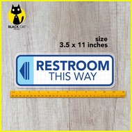 ✆ ۞ ◷ All Gender and PWD Restroom Signs / Laminated Signages / Sign Boards