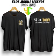 YC T-shirts ML (SOLO RANK) Men's Short Sleeve T-shirts Premium T-shirts Streetwear Distro T-shirts M