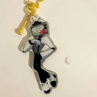 SMG4 Mr. Inspired mica Keychain Cute Design Cartoon Character Keychain for Geeks And Fan