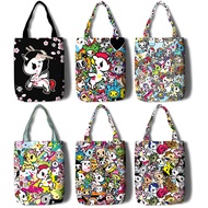 Tokidoki Shopping bag Amoy Canvas single shoulder bag ins popular Japanese trend girl handbag