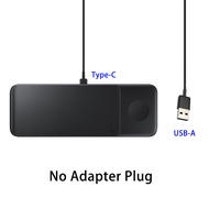 3 In 1ที่ชาร์จแบบไร้สายแผ่น Trio EP-P6300สำหรับ Samsung Galaxy S25 S24 S23พิเศษ S22 5G S21 FE S10 No