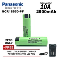 PANASONIC-NCR18650 PF Rechargeable Battery (2900mAh 10A) FREE CASE 2PCS Original (READYSTOK) MNA GAD