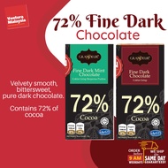 72% Cocoa Pure Dark Chocolate Bar Grandeur Halal Original &amp; Mint Flavor