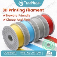 🔥Stock Malaysia 🔥3D Printing Filament PLA Filamen  1kg 1.75mm Tahan Lasak Durable Kurang Lengkung Lo