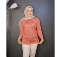 Erianthe Blouse 7 Sleeves/8 Middle Model | Tops TrendyWanitas | Top T-Shirt Wanita | 777