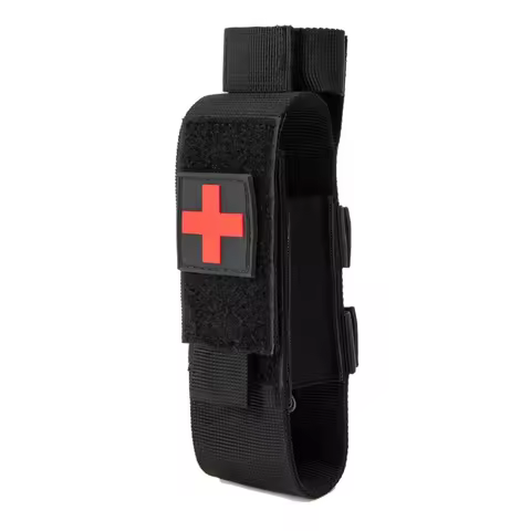Tactical Molle Tourniquet Holder, Portable TQ Military First Aid Equipment Case & Trauma Medical She