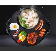 Electric bbq grill steamboat hot pot