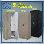 [Twin Win Home] 2 Door Wardrobe/2 Feet Wardrobe/2 Pintu Almari Baju