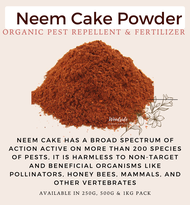 Organic Neem Cake Powder Organic Fertilizer with broad action repellent features that work against more than 200 species of pests
