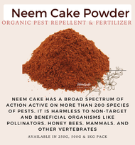 Organic Neem Cake Powder Organic Fertilizer with broad action repellent features that work against m