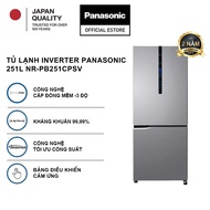Tủ Lạnh Kháng Khuẩn Panasonic Inventer 251L NR-PB251CPSV - Cấp Đông Mềm - Siêu Tiết Kiệm - Ngăn Đá D