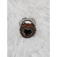 Agate Geode Ring (Crystal Ring)