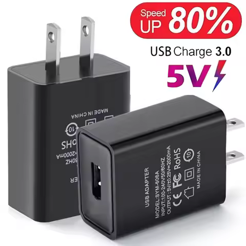 Universal 5V1A USB Wall Charger Adapter Fast Charging For Samsung iPhone 16 15 Pro Max XR XS X Plus