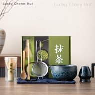 Japanese matcha bowl 5/7 pieces, matcha brewing set, ceramic matcha tea set, matcha brewing bowl, ma
