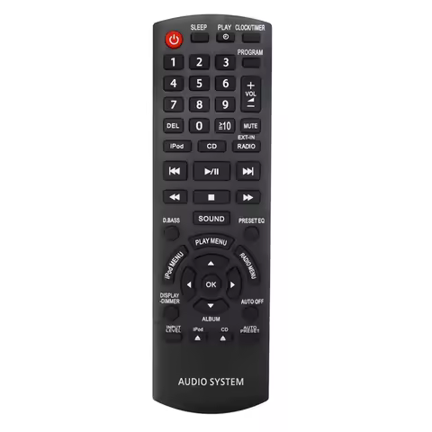 N2QAYB000641 Remote Control Accessories For Panasonic Compact Stereo System SC-HC35 SCHC35 SC-HC35DB