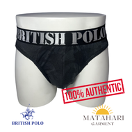 (MG)British Polo 3pcs Men Brief Smooth Comfort Underwear Breathable Comfort Transparent Underwear Se