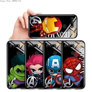 OPPO F1 Plus R9S Pro R9 Plus For Hard Casing Marvel Avenger Phone Case Cartoon Glass Cover Shockproof Cases